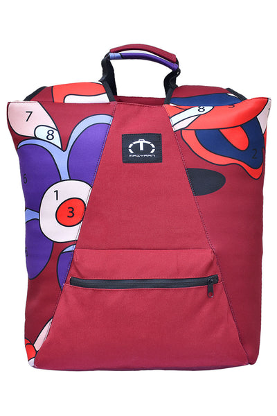 Beautiful and Stylish Numbers Bag For Girls - Maroon